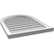 Ekena Millwork Round Top Surface Mount PVC Gable Vent: Functional, w/ 2"W x 2"P Brickmould Sill Frame, 24"W x 32"H GVPRT24X3203SF - alternate 3